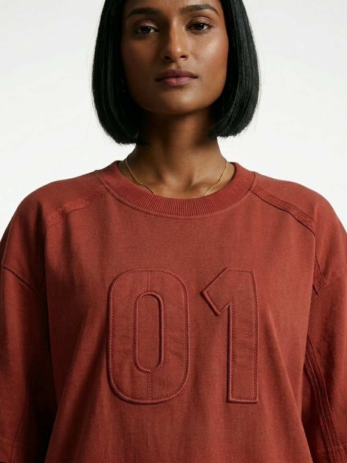 Embossed Logo Reverse stich tees