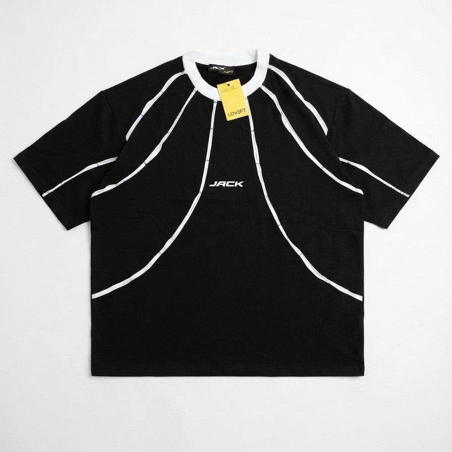 BLACK PATCH WORK TEES