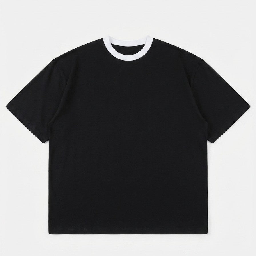 BLACK PATCH WORK TEES