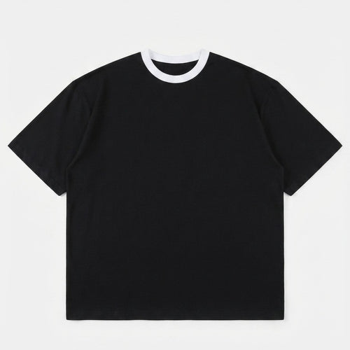 BLACK PATCH WORK TEES