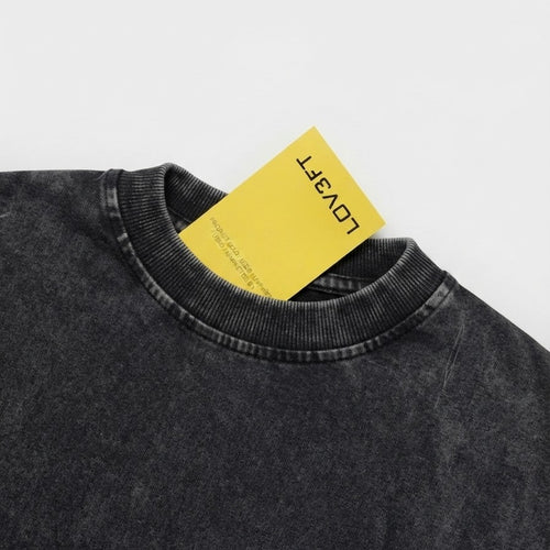 HOJ AMERICAN PSYCHO ACID WASH TEES